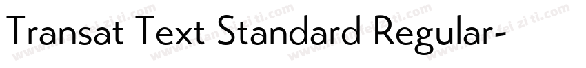Transat Text Standard Regular字体转换
